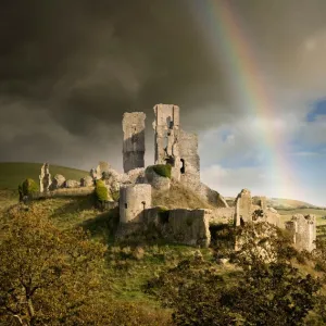 corfe castle rainbow