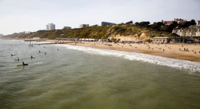 Not much surf at Boscombe