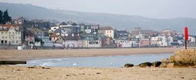 lyme regis beach wide