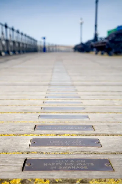 swanage pier plaques