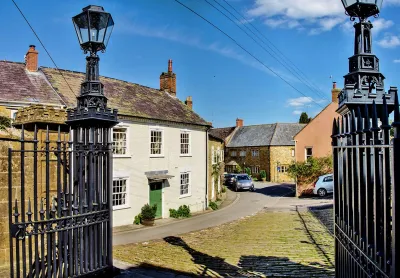 Beaminster - Church Street from St Mary's Church gates