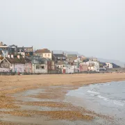 lyme regis beach evening