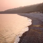 lyme regis beach sunset