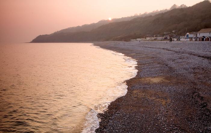 Lyme Regis Beach Sunset